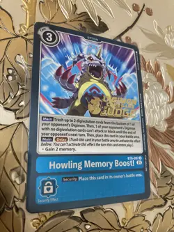 Digimon Card Game Howling Memory Boost! Judge Foil BT6-097 - Image 1