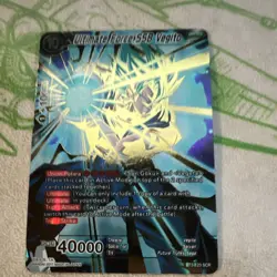 Bandai Dragon Ball Super Card Game Ultimate Force SSB Vegito SCR BT7-123 Foil B… - Image 1