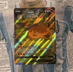Pokemon Charizard V SWSH260 Sword & Shield Promo Full Art Holo Card 220 HP - Image 1