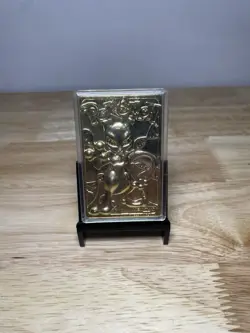Mewtwo 1999 Pokemon Burger King 23K Gold Plated Pokemon Card In Plastic Case - Image 1