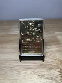Mewtwo 1999 Pokemon Burger King 23K Gold Plated Pokemon Card In Plastic Case - Image 2