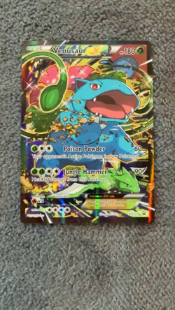 MP/LP Venusaur EX XY123 XY Holo Full Art Black Star Promo Pokemon Card - Image 2