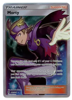 Morty 212/214 Lost Thunder Full Art Pokemon Card - Image 1