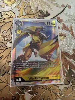 Digimon Card Game WarGreymon BT4-048 SR - Image 1