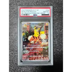 Detective Pikachu 098/SV-P PSA 10 Promo Pokemon Card Japanese - Image 1