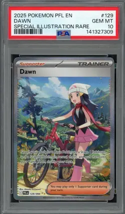 PSA 10 Dawn (SIR) Phantasmal Flames 129/094 Holo Pokemon Card B8 - Image 1