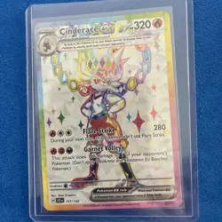 Pokemon TCG Cinderace ex 157/142 Stellar Crown Special Illustration Rare NM - Image 1