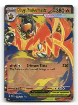 Mega Emboar ex 031/217 - ME: Ascended Heroes - Pokemon Card NM/M - Image 1