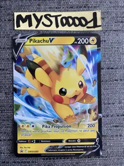 Carte Pokemon Pikachu V SWSH285 PROMO Epee Et Bouclier Francais - Image 1