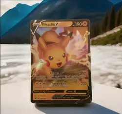 Pokemon TCG Pikachu V Vivid Voltage Ultra Rare 043/185 Sword & Shield - Image 1