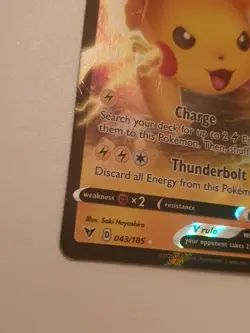 Pokemon TCG Pikachu V Vivid Voltage Ultra Rare 043/185 Sword & Shield - Image 5