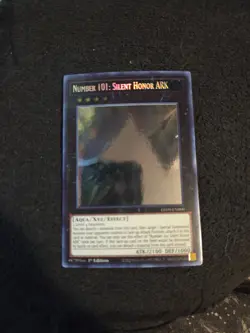 Number 101: Silent Honor ARK LED9-EN000 Ghost Rare 1st Edition Yu-Gi-Oh - Image 1