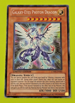 Yu-Gi-oh Galaxy-Eyes Photon Dragon Limited Edition Secret Rare CT08-EN003 Lp - Image 1