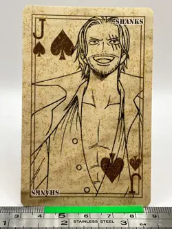 Shanks - One Piece Playing Card Shonen Jump ENSKY 2009 TCG Japanese #056 - Image 3