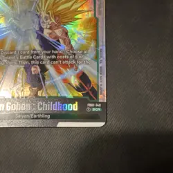 Dragon Ball Super Card Bandai Son Gohan Childhood FB01-140 SCR Foil Battle - Image 4