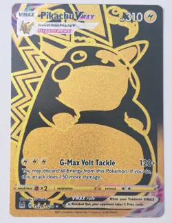 Pokemon Pikachu TCG Lost Origin VMAX Gold Holo Card TG29/TG30 2022 NM - Image 1