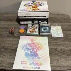 POKEMON Scarlet & Violet Prismatic Evolutions Elite Trainer Box W/some Cards - Image 1