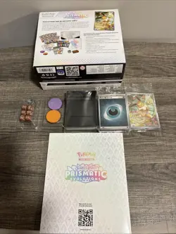 POKEMON Scarlet & Violet Prismatic Evolutions Elite Trainer Box W/some Cards - Image 2