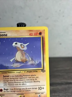 Cubone 50/64 - Jungle Set - VINTAGE WOTC Pokemon CARD - Unlimited - LP!! - Image 3