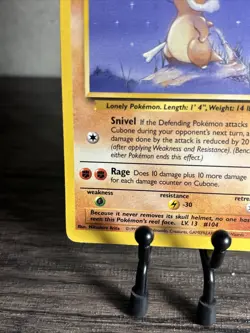 Cubone 50/64 - Jungle Set - VINTAGE WOTC Pokemon CARD - Unlimited - LP!! - Image 4