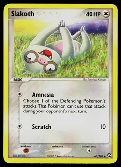 Pokemon Card Power Keepers Slakoth 63/108 Common - Image 1