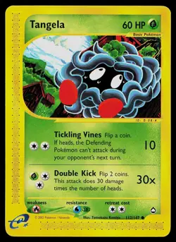 Pokemon Card Aquapolis Tangela 112/147 Common - Image 1