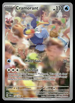 Pokemon Cards Cramorant 176/167 Twilight Masquerade Illustration Rare NM - Image 1