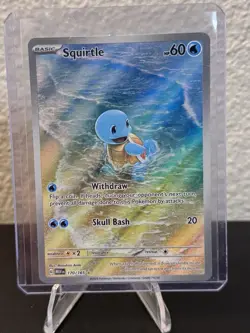 Pokemon Squirtle Holo Card TCG SV Scarlet & Violet 151 Series 170/165 - Image 1