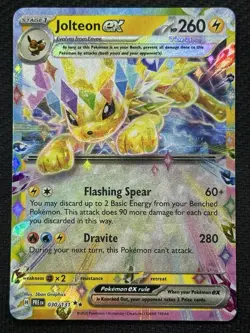 Pokemon Jolteon ex 030/131 Sv: Prismatic Evolutions Double Rare Holo 260HP Card - Image 1