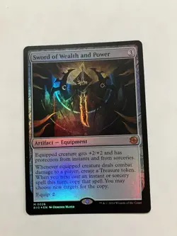 Sword of Wealth and Power (# 26) MTG - OTJ: the Big Score - FOIL - NM - Image 1