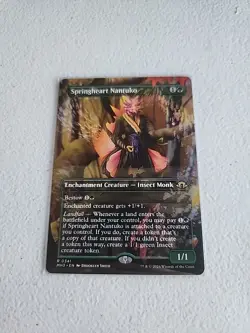 MTG Springheart Nantuko (Boarderless) Modern Horizons 3 N/M #M93 - Image 1