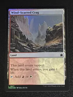 MTG Foundations Wind-Scarred Crag Foil 0271 NM - Image 1