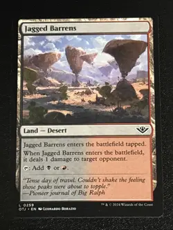 MTG Outlaws of Thunder Junction Jagged Barrens 0259 NM - Image 1