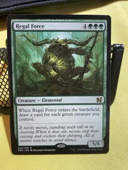 Magic The Gathering Regal Force Rare Creature Green DDU 022/076 English - Image 1