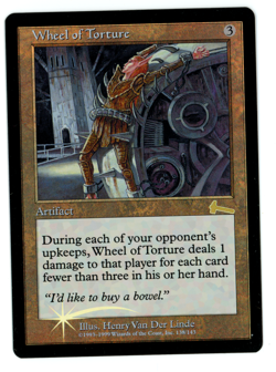 Wheel of Torture -- MTG (NM Quality FOIL) - Urza's Legacy - See pics/scans! - Image 1