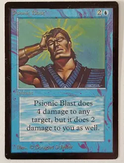 MtG | 1 x Psionic Blast | Unlimited Edition | Magic the Gathering | Old School - Image 1