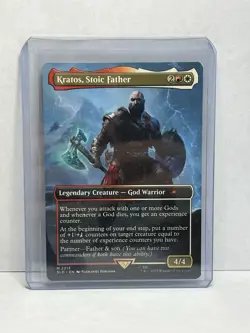 Kratos, Stoic Father Secret Lair: God Of War MTG Foil Near Mint 2213 - Image 1