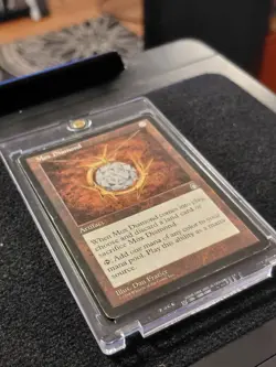 Vintage 1998 Magic the Gathering Stronghold Mox Diamond Card Near Mint - Image 2