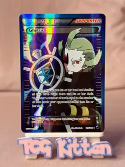 Ghetsis 115/116 Card 'B' Plasma Freeze Black & White Full Art Rare LP TCGKITTEN - Image 1