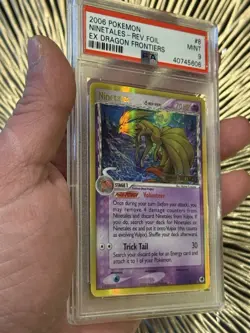 2006 Pokemon EX Dragon Frontiers Ninetales Reverse Foil 8/101 PSA 9 Mint - Image 4