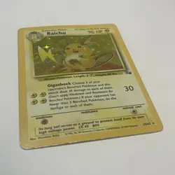 Raichu 14/62 Fossil Unlimited Holo Rare WoTC Pokemon 1999 LP/MP - Image 1