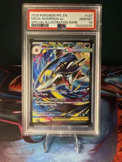 Pokemon Mega Sharpedo ex 127/094 Phantasmal Flames. PSA 10. - Image 2