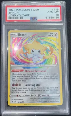 Jirachi 2020 Pokemon Vivid Voltage PSA 10 #119 - Image 1