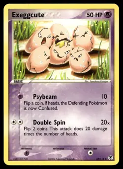 EX-NM FireRed & LeafGreen Exeggcute Uncommon 33/112 2004 Pokemon TCG - Image 1