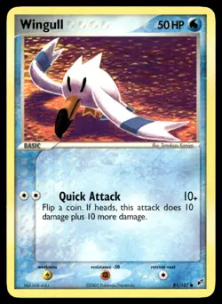 EX-NM Deoxys Wingull Common 81/107 2005 Pokemon TCG - Image 1