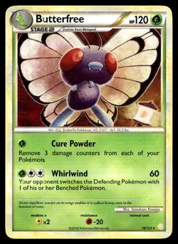Butterfree HeartGold SoulSilver Rare 16/123 2010 Pokemon TCG - Image 1