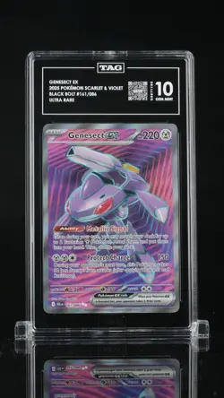 Pokemon Genesect ex 161/086 Sv: Black Bolt Ultra Rare Holo TAG 10 2025 - Image 1