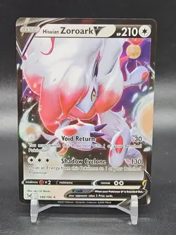 HISUIAN ZOROARK V 146/196 HOLO V RARE LOST ORIGIN POKEMON NM - Image 1