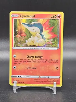 CYNDAQUIL SWSH221 SWORD & SHIELD POKEMON (HOLO RARE PROMO , NM) - Image 1