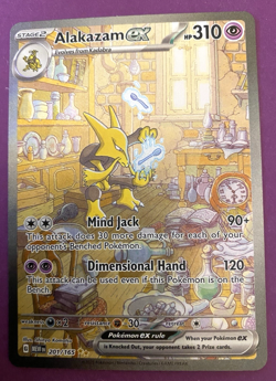 2023 Pokemon S&V 151 MEW RARE Special Illustration #201 Alakazam ex HOLO SIR - Image 1